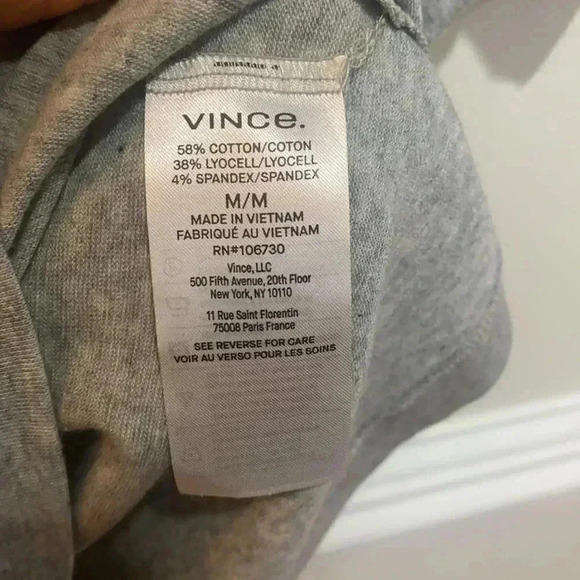 NWT Vince Mock Neck Top in H Stone Grey Sz M - Picture 5 of 9